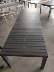 Tavolo alluminio allungabile CLEVELAN  da giardino tortora cm 100 x 200-260-320 x h 75