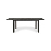Tavolo da esterno allungabile in alluminio Antracite cm 140-210x77x h75