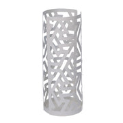 Portabicchiere metallo frecce bianco tondo cm ø8h20