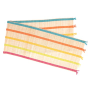 Tovaglia runner bambu' multicolor rettangolare cm33x150
