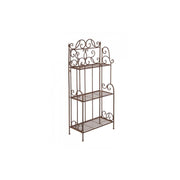Scaffale 3 Piani Melanie Marrone cm 124 h