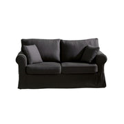 Divano Country 2 posti grigio soro 95 173 cm.