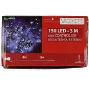 Luce filo 150 led bianco caldo controller cm300 al. fissa uso esterno