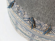 Pouf in cotone stile etnico TILAK Snorkel diametro 50x h35 cm
