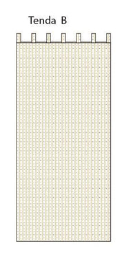Tenda tessuto rosmary righe cm140xh300x2
