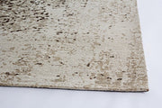 Tappeto grigio in fibre naturali stile fusion 160x230