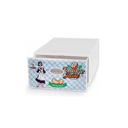 Cassetto contenitore multiuso da riordino 28x40x15 H qbox Old America Domopak