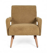 Poltrona vintage marrone-beige Berna Palm