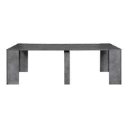 Tavolo consolle allungabile Cemento BAKU 78x54/252x h78 cm