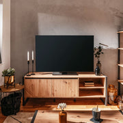 Base porta tv quercia antracite cm 160 x 55 x 40 h