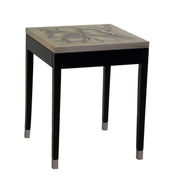 Tavolino argento magnolia ca-9748 cm. 48,5 x 48,5 h 61