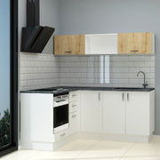 Cucina Angolare Bianca Reversibile 180x160 cm