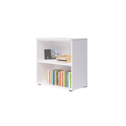 Mobile da ufficio a giorno due vani con top  colore Bianco H87x90x45cm