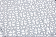 Tavolino tondo pieghevole da giardino in acciaio Grigio MARLENE diametro 60x h77 cm