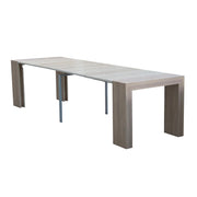 Tavolo console allungabile struttura in folding finitura olmo 90x50-300 cm EFFEZ