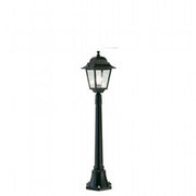 Lampada da terra in alluminio pressofuso con diffusori in vetro trasparente - Altezza max 210mm nero