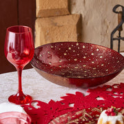 Piatto a Servizio Fondo 30x7 cm Vetro Rosso