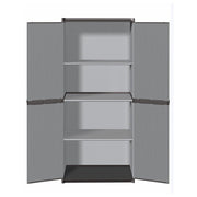 Armadio resina con 4 ripiani e due ante cm 68 x 39.5 x 168 h