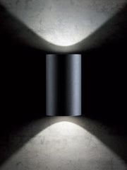 Lampada da parete in alluminio pressofuso con diffusori in vetro trasparente - 40W, 4242 lumen, luce calda alluminio