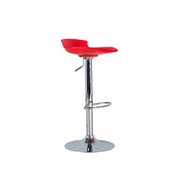 2xSedia in similpelle rosso 39x40x69/90h cm