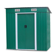 Casetta in metallo colore verde L182xP194xH182cm