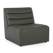 Poltrona in legno moderna effetto pelle verdone stile design