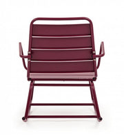 Sedia a dondolo bordeaux bizzotto lillian