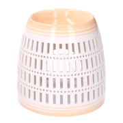Bruciaessenze ceramica arancione tondo cmø12,6h12,6