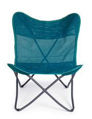 Sedia mare pieghevole in textilene Verde Acqua BUTTERFLY GABICCE 77.5x81x h89 cm