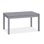 Tavolo pranzo allungabile grigio cemento in legno nobilitato cm 80x120-160