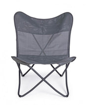 Poltrona butterfly campeggio gabicce grigio 77,5x81x89h cm