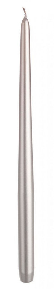 6x Candela Basic Conica Argento 40Cm
