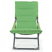 Sdraio pieghevole Relax imbottita SFOD Verde 60x90xh86 cm