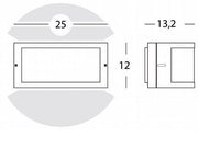 Applique E27  linea umbe aperta  corten