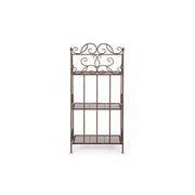Scaffale 3 Piani Melanie Marrone cm 124 h
