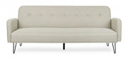 Divano Letto Bridjet Beige in tessuto reclinabile
