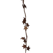 Festone stelle marrone con 20 micro ledcm210xh200x1 - a batteria