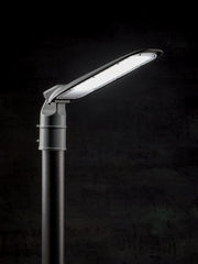Testa-palo in alluminio pressofuso con luce diretta a LED - 100W, 10700 lumen, 4000°K grafite
