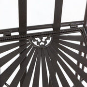 Scaffale pieghevole quattro ripiani in acciaio Marrone RAY 34x30x h153 cm