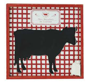 Lavagna c/mucca ld-2595 cm. 40 x 40 x 2