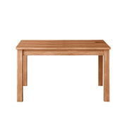 Tavolo pranzo allungabile noce country in legno nobilitato cm 80x120/160